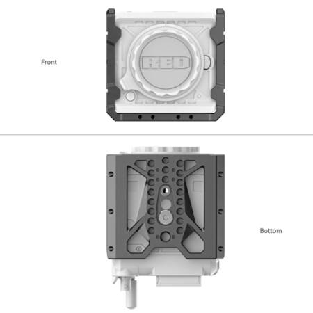 8Sinn Cage for RED Komodo / Komodo-X - klatka operatorska do RED Komodo i RED Komodo-X_Klatka z przodu i z dołu / Przykład użycia_3